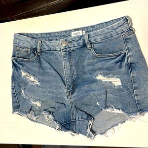 Rue21 Distressed Jean Shorts